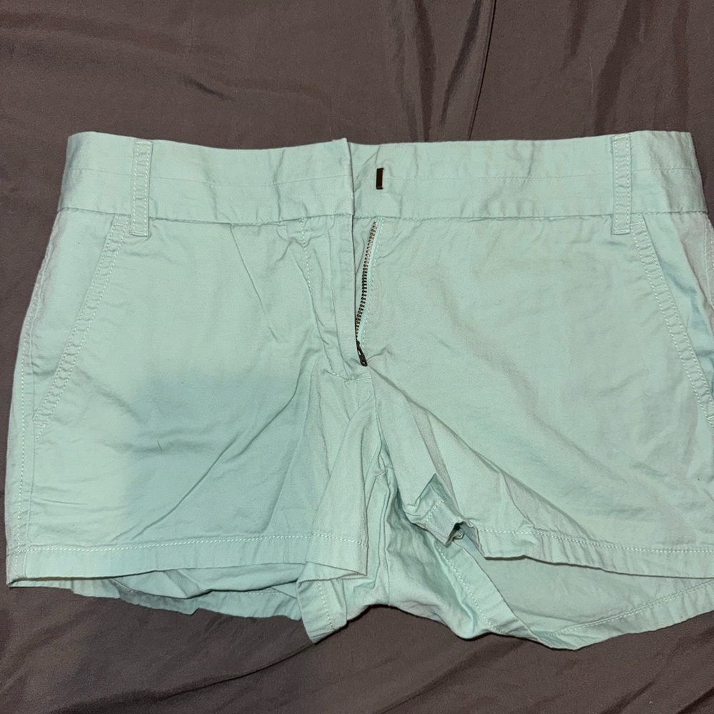J. Crew Mint Chino Shorts Casual Cotton Blend 3.5”